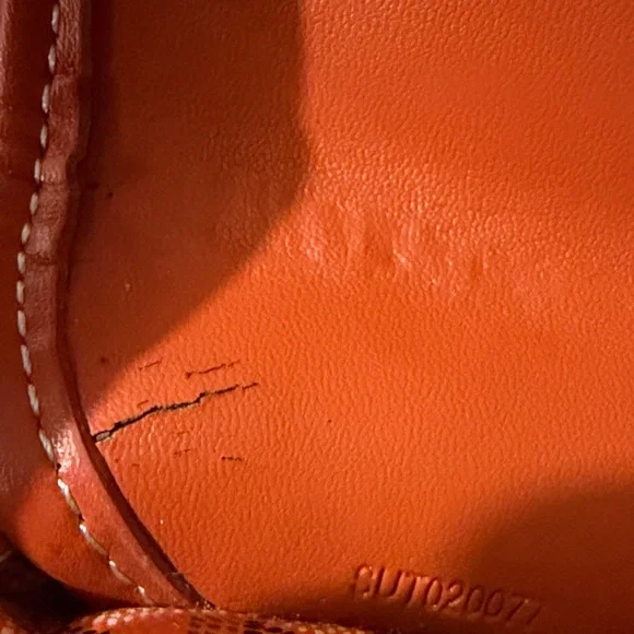 Goyard Orange Chevron Snap Wallet - Picture 10 of 10